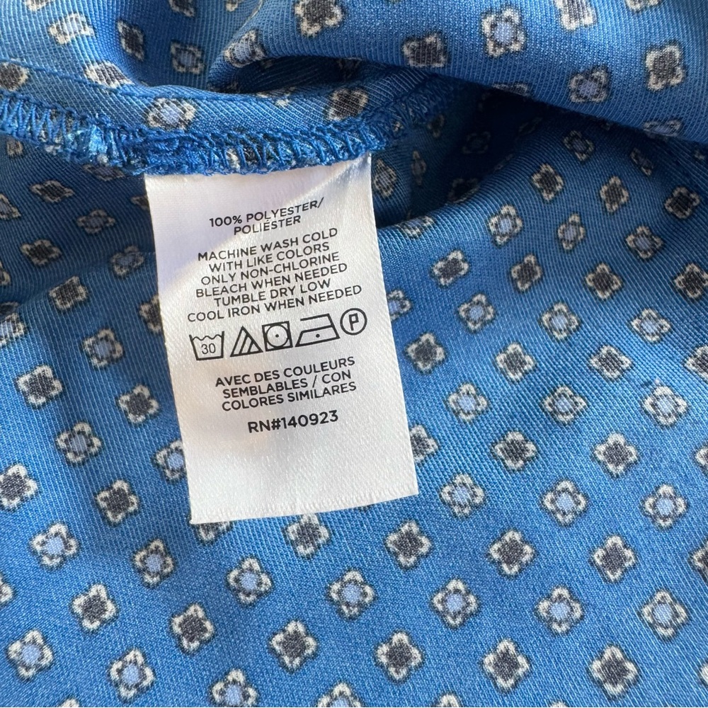 LOFT Mixed Geo Flounce Mini Shirtdress - Picture 8 of 10